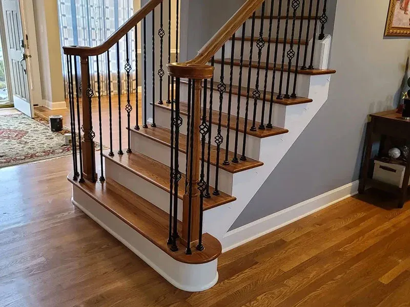 Learn more about the custom stair runners service provided by Chesapeake Carpet and Flooring today